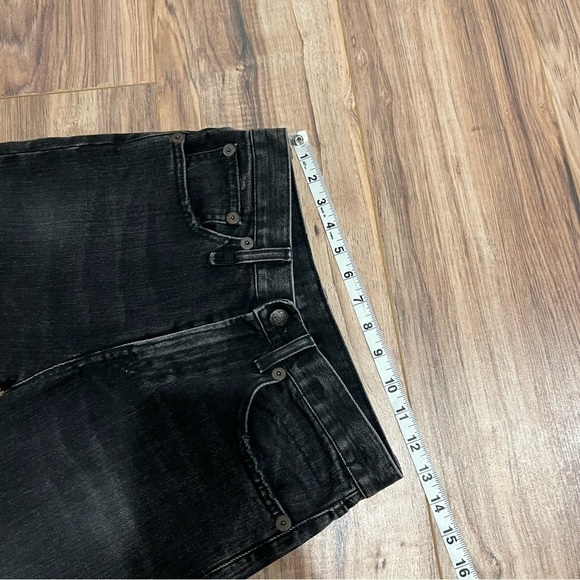 R13 Stovepipe Addison Wash Black Jean - Picture 10 of 14